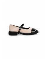 02238 Ladies 3.5cm Matching Mary Jane Shoes In Beige